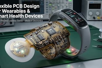 design flexible pcb for smart patch, wearable, health device and fitness band