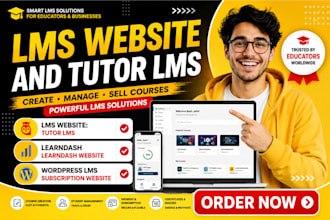 build lms learndash wordpress lms subscription website tutor lms and lms website