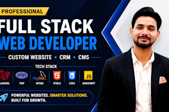 build a professional cms, crm, or full stack website