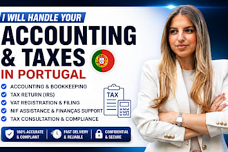 handle accounting and taxes in portugal