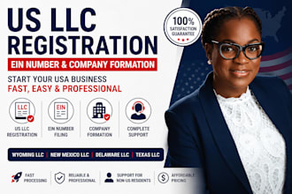 register usa llc, get ein number and company formation service, dba filling