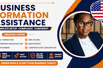 register usa llc, get ein number and company formation service, dba filling