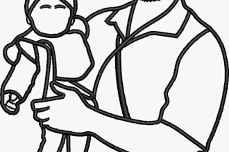 digitize custom outline embroidery from photo or car image