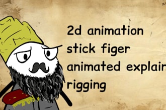 create simple stickman character animation