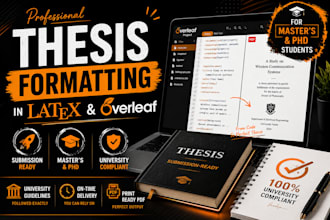 format your thesis or dissertation in latex or overleaf