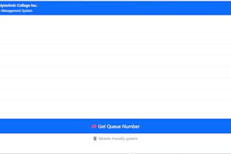 develop a web application queueing system