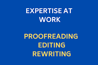 proofread and improve your content professionally