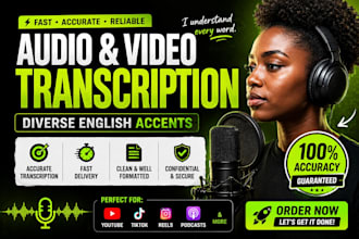do accurate audio transcription for diverse english accents