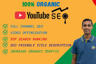 optimize youtube video SEO for top ranking and organically