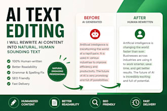 rewrite ai content into natural human text