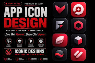 design modern app icon and icon design for mobile apps