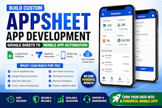 build custom appsheet app development google sheets to mobile app automation