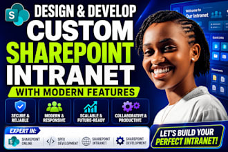 develop sharepoint site branding, spfx webparts, power apps, automate