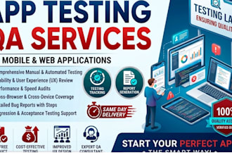 do mobile app testing and website manual QA for usability and functionality