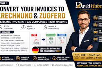 convert invoices to xrechnung zugferd german e invoicing XML b2b compliance