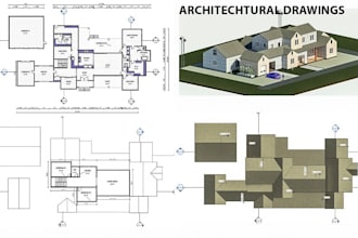 create architectural drawings using autocad and revit