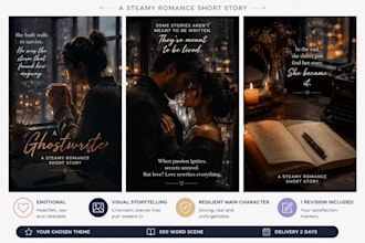 ghostwrite a steamy romance chapter or short story for you