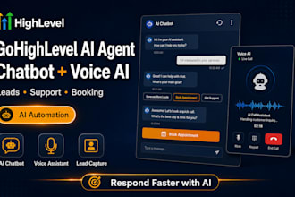 build gohighlevel ai agent chatbot voice ai automation