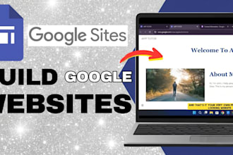 design a professional google sites website and landing page