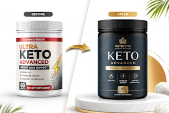 redesign,resize, edit or design your product packaging and label professionally