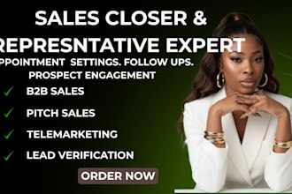 sales closer salesperson b2b sales appointment setting sales agent