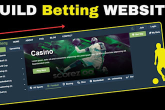 build sportbook website and app, bet website, casi game, 8 ball game and more