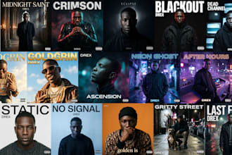 design custom album cover art for spotify and music