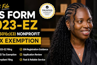 file irs form 1023 ez for 501c3 non profit tax exemption