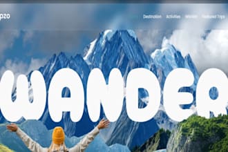 build animated travel and tour booking wordpress website with gsap animations