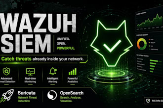 setup wazuh siem to catch threats already inside your network