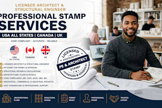 licensed architect structural engineering stamp in alabama, maryland, nevada