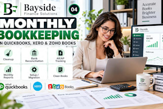 manage your monthly bookkeeping in quickbooks xero and zoho books