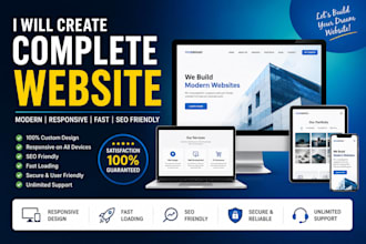 create complete responsive website