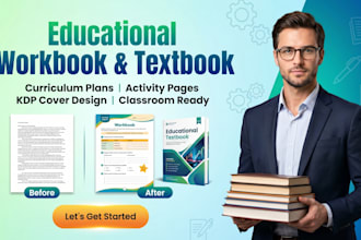 design, format educational workbooks, textbooks, curriculum plans and KDP cover