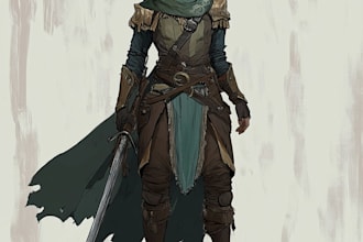 make a dnd art or dnd character art