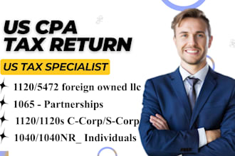 prepare your llc tax for maximum savings, accurate filing and CPA support