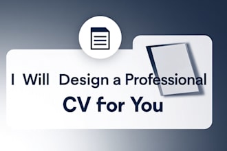 professional ats friendly CV and resume design