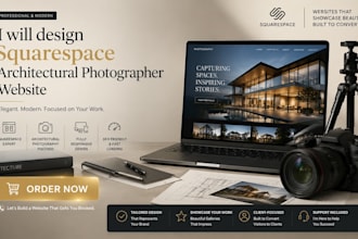 design squarespace architectural photographer website estate photographer site
