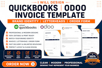 design quickbooks odoo invoice template brand identity letterheads order form
