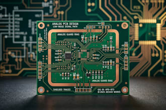 create precision analog pcb with copper guard ring shielding