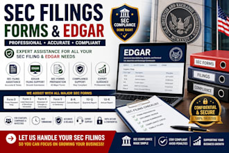 help with sec filings, edgar filing, and sec forms professionally