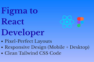 convert figma to react js and build responsive components