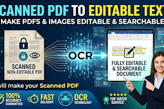 make your scanned PDF editable and searchable
