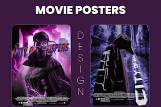 design movie posters and film posters for filmhub, tubi