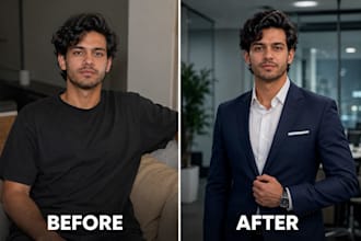 make professional profile picture for linkedin, resume, cv, business