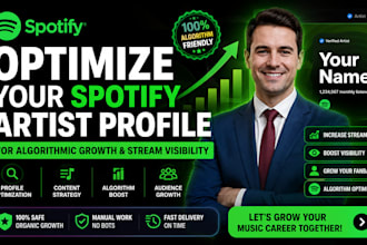 optimize your spotify artist profile for algorithmic growth, stream visibility