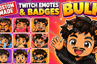 create custom twitch emotes and sub badges for your stream