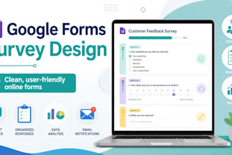 design and setup your surveys in google forms