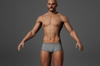 model realistic 3d character for comics,nsfw animation,custom 3d outfits, daz3d