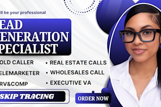 b2b real estate wholesales cold caller lead generation specialist telemarketer